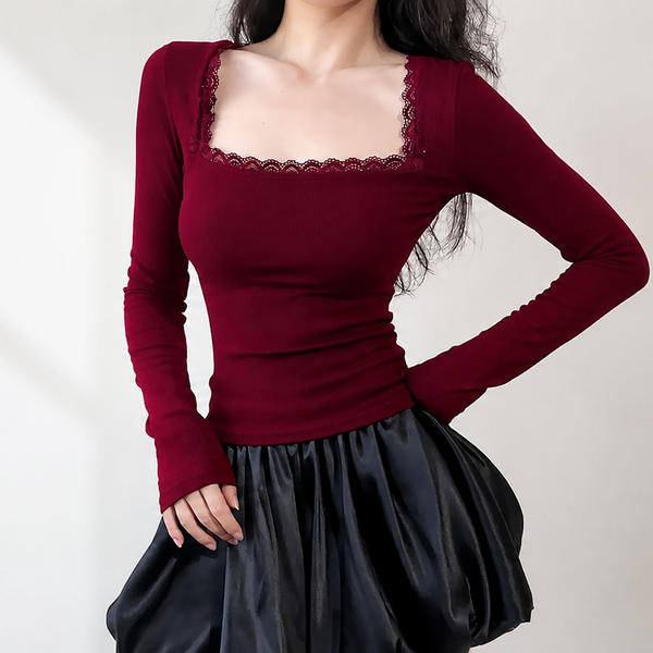 Rust Orange cotton linen crop top