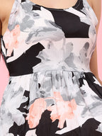 Istyle Can Black Sweetheart Neck Shoulder Straps Sleeveless Regular Fit Top Istyle Can