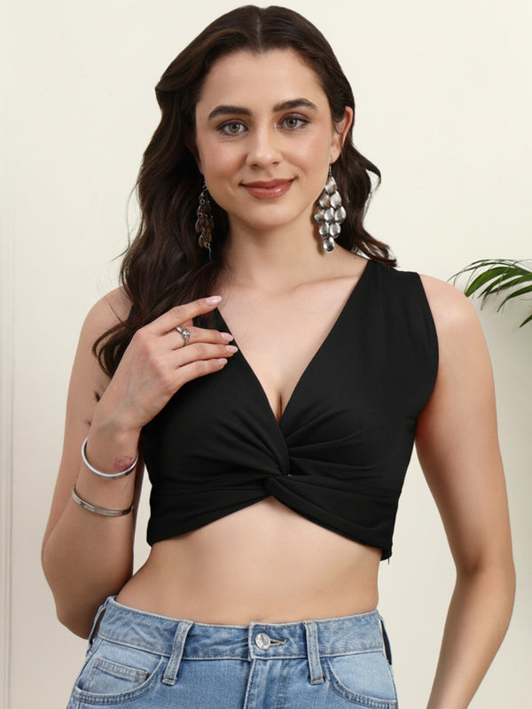 Black Crop Top - Look Shot