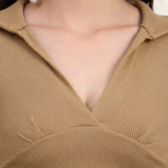 Skin Ribbed Crop Top View 6