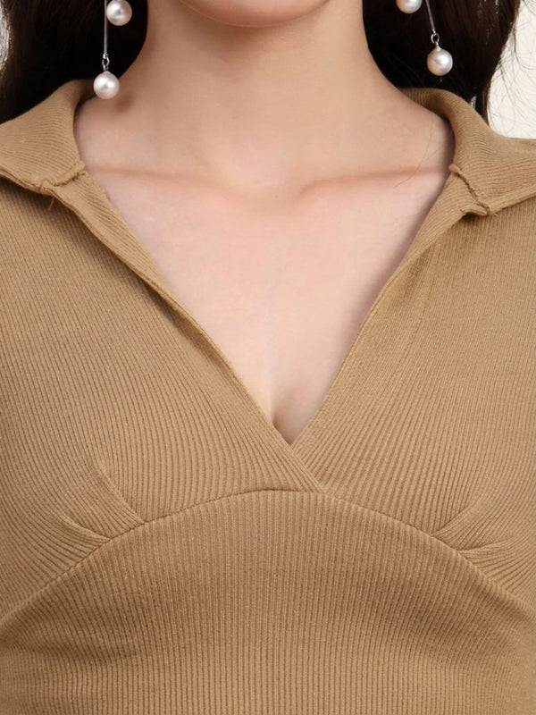 Skin Ribbed Crop Top View 6