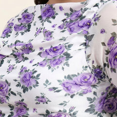 Purple Net Full Sleeve Top View 7