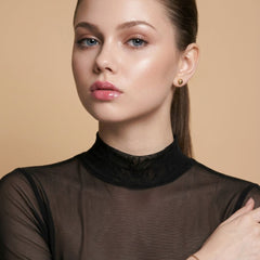 Istyle Can women black sheer net top view 4