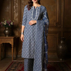 Istyle Can Cotton Printed Kurta Pant Dupatta Set for Women My Store