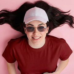Istyle Can Maroon Boxy Crop T-Shirt View 4