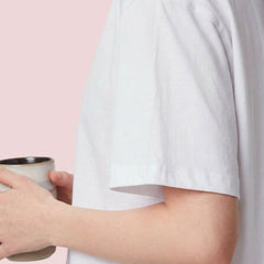 Istyle Can White Boxy Crop T-Shirt Model View