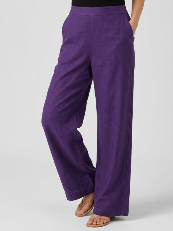 Istyle Can Women Printed Cotton Tunic, Wide-Leg Trousers & Dupatta 3-Piece Co-Ord Set - Purple/Purple