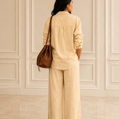 Women's Solid Cotton Co-Ord Set