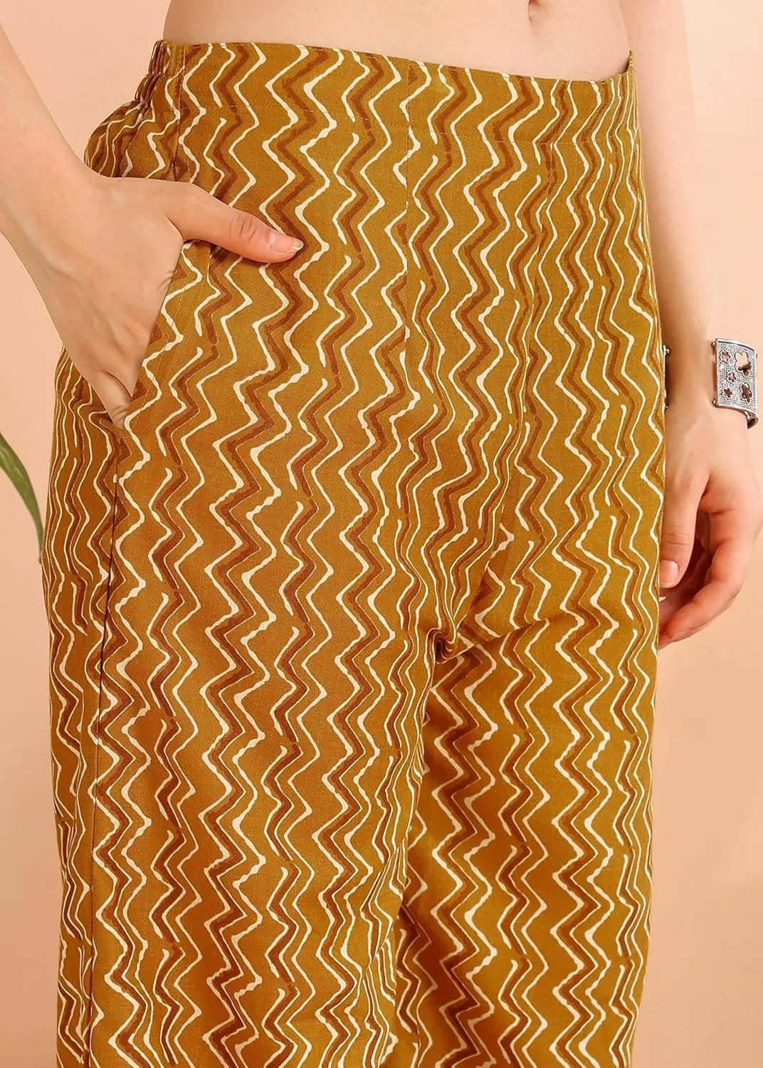 Istyle Can Mustard Cotton Printed Kurta Pant Dupatta Set for Women My Store