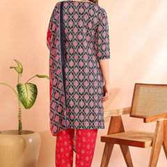 Istyle Can Pink Cotton Printed Kurta Pant Dupatta Set for Women My Store