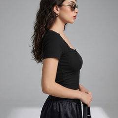 Black crop top view 12