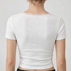 White crop top view 2