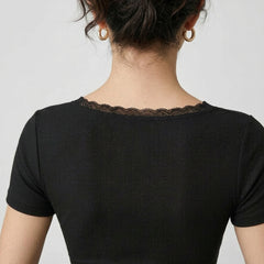 Black crop top view 2