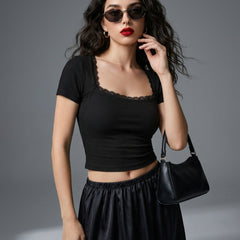 Black crop top view 9