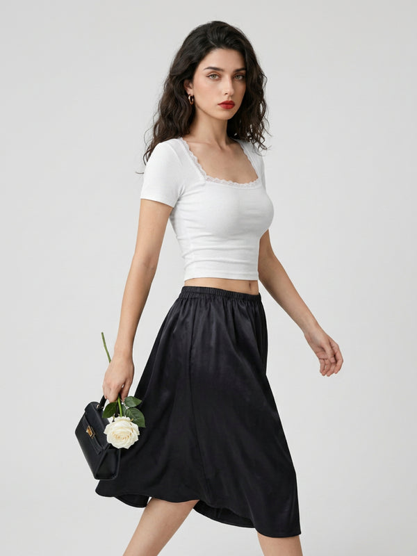 White crop top view 5