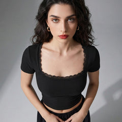 Black crop top view 7