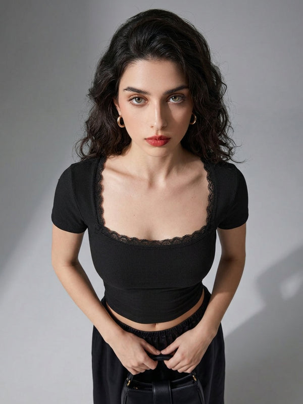 Black crop top view 7