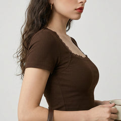 Brown crop top view 12