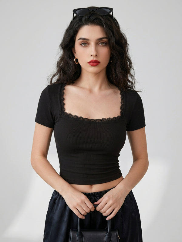 Black crop top view 14