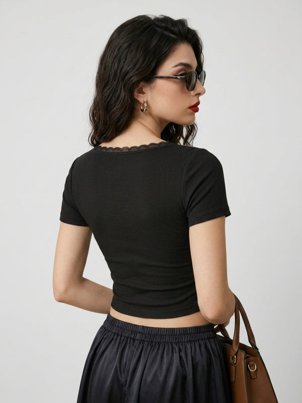 Black crop top view 10