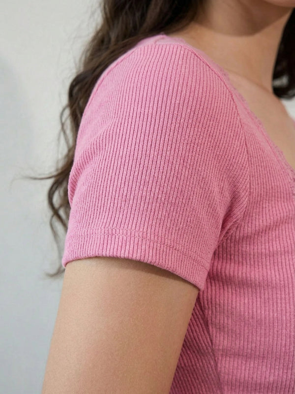 Pink crop top view 14