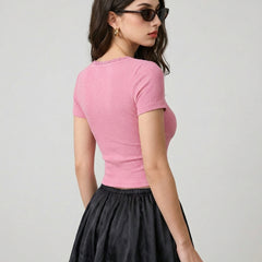 Pink crop top view 12