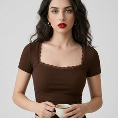 Brown crop top view 14