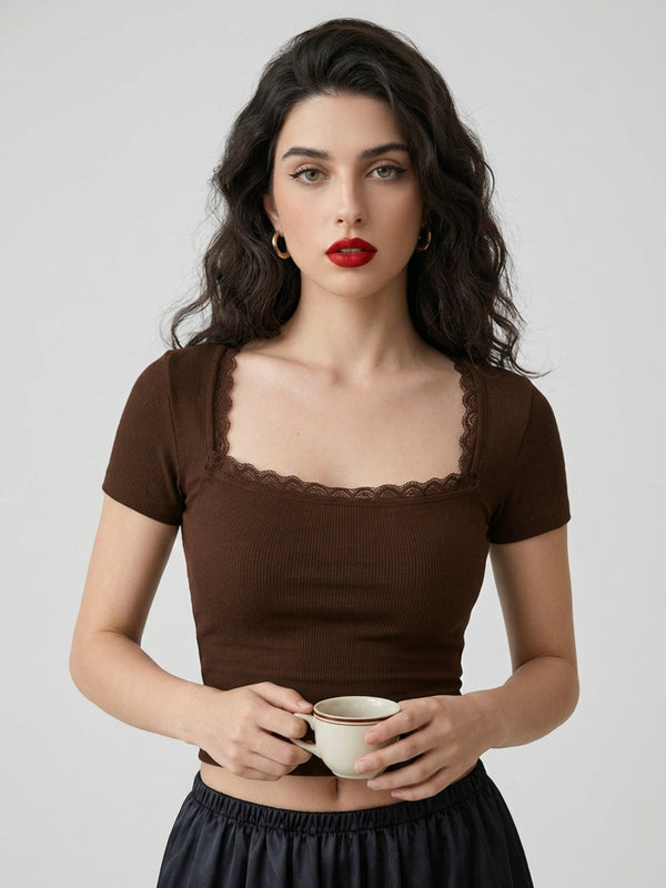 Brown crop top view 14