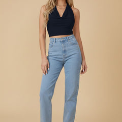 dark blue top