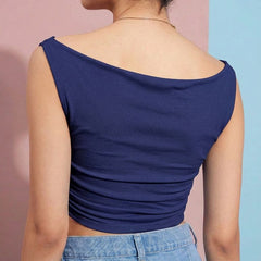 dark blue top