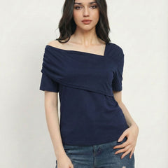dark blue top