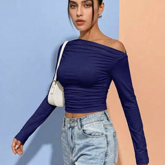 dark blue top