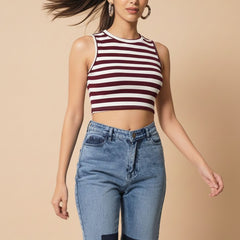 maroon top