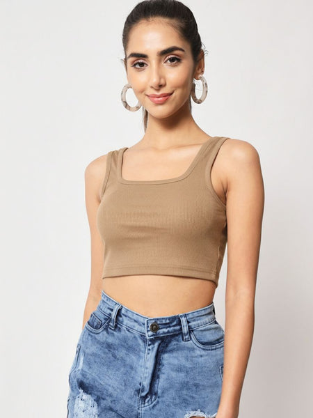 beige top