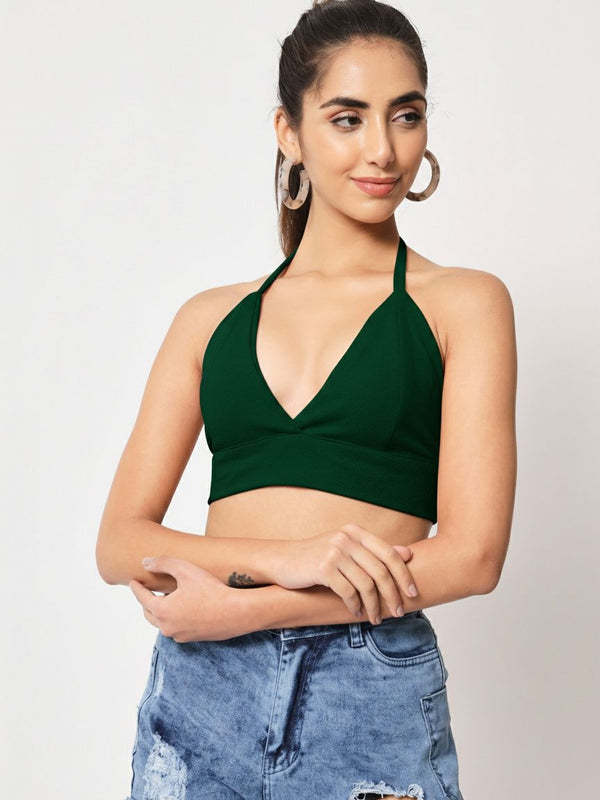 dark green top