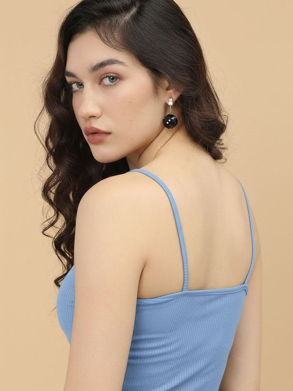 light blue top