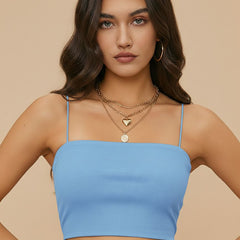 light blue top