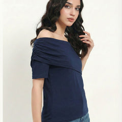 dark blue top