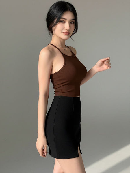brown top