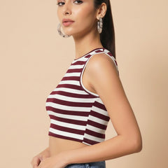 maroon top