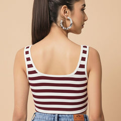maroon top