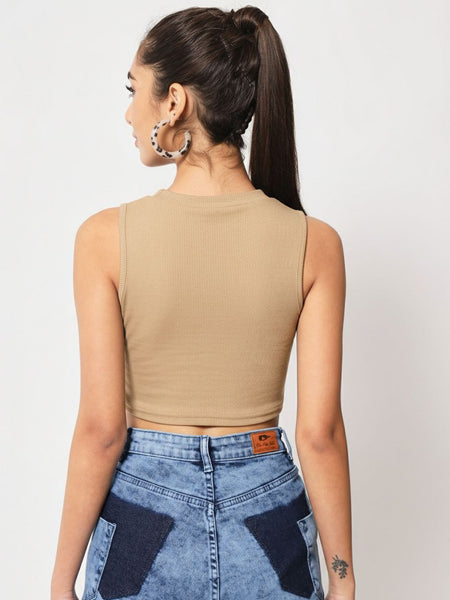 beige top