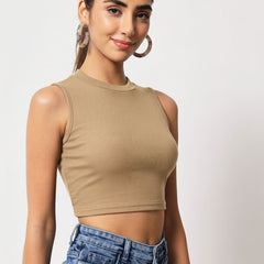 beige top