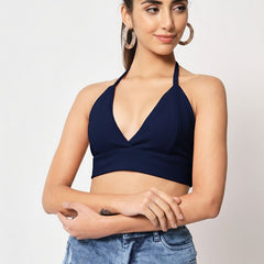 dark blue top