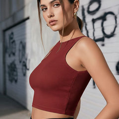 maroon top