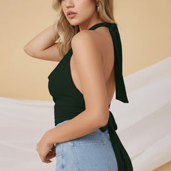 dark green top