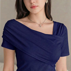 dark blue top