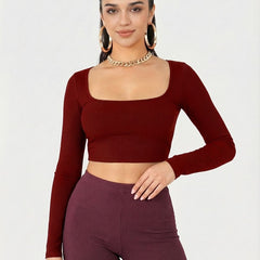 maroon top