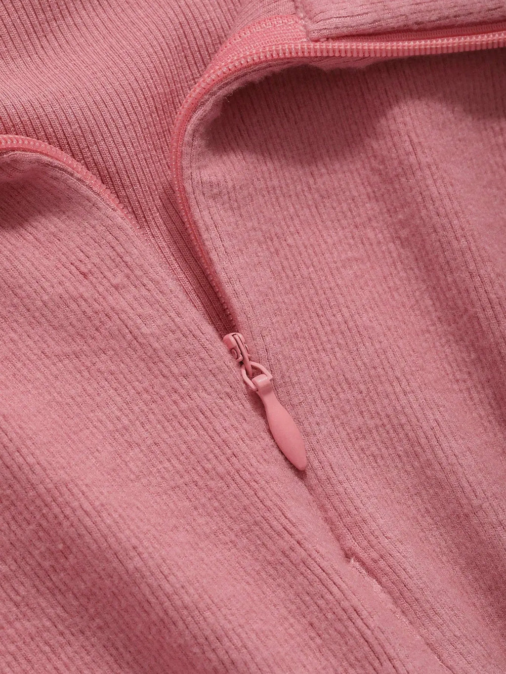 Istyle Can Soft Pink Women's Top Solid Long Sleeve Ribbed Asymmetric Hem Casual T-Shirt Istyle Can