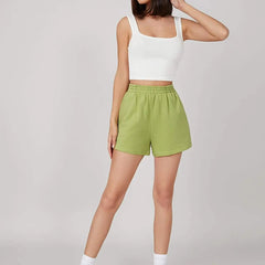 Women's & Girls' Solid White Ribbed Square Neck Slim Fit Crop Tank Tops Istyle Can